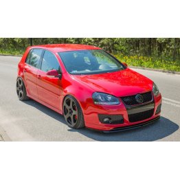 Накладка сплиттер на передний бампер вариант 2 на Volkswagen Golf V GTI 30TH